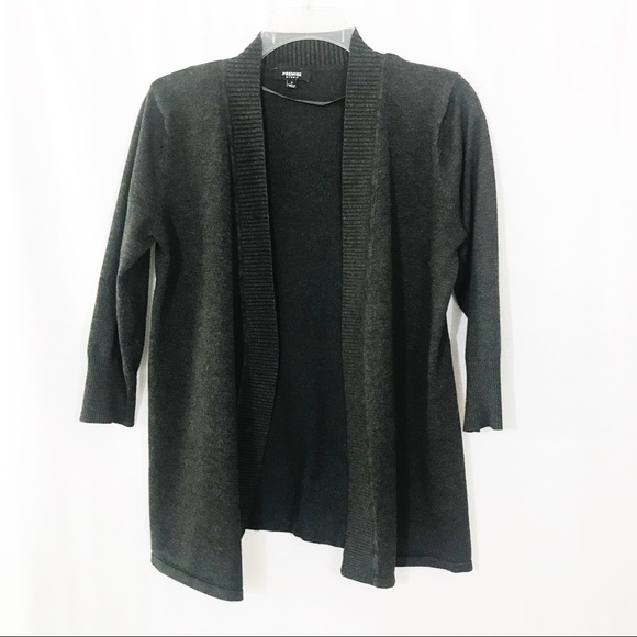 Charcoal Open-front Cardigan - Picture 1 of 2